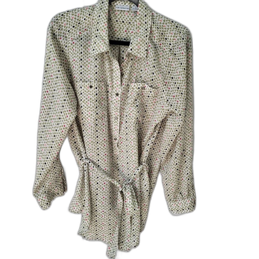 2/$30 Liz Claiborne Long / Tunic Blouse - Size 1X